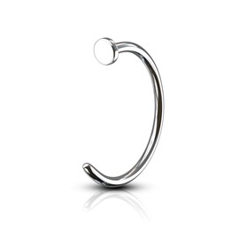 PiercedOff 316L Surgical Steel Nose Hoop - Thickness 20GA (0.8mm) / Diameter 8mm