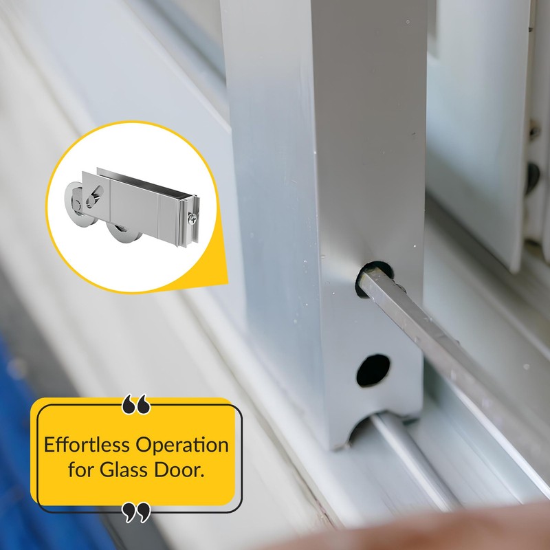 Brixwell Patio Door Roller Tandem with 1-1/4" Stainless Steel Wheel