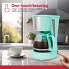 Holstein Housewares HH-0914701I 5-Cup Coffee Maker, Mint, 9.8x10x5.7