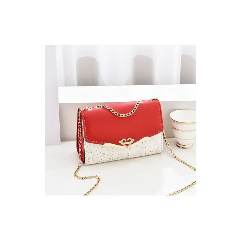 Bolso De Mano Para Mujer Crossbody Exquisit Cuadrado Pequeño Rojo