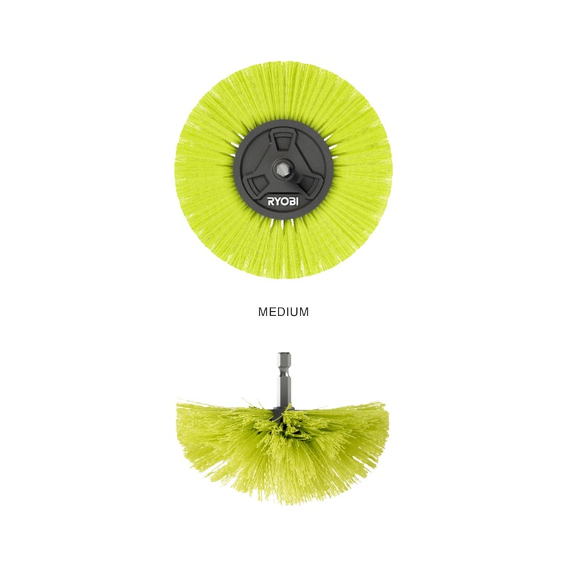 RYOBI Spazzola Morbida multisuperficie 4V RSCR4-110 mm - RACLRM110