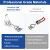 RiaYer Premium Toggle Clamp Kit, 304 SS Adjustable Locking Mechanism