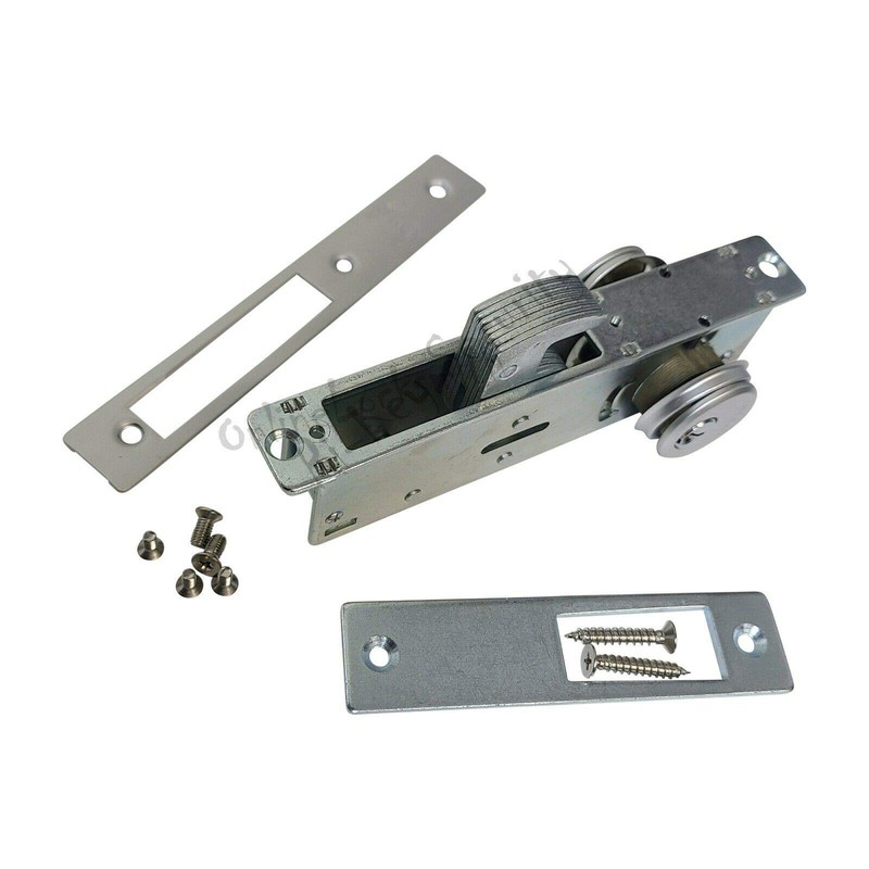 Storefront Door Mortise Lock Hook Deadbolt with 2 Cylinders Adams
