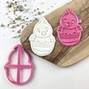 LissieLou Easter Chick Large Cookie Cutter and Stamp Easter Icing