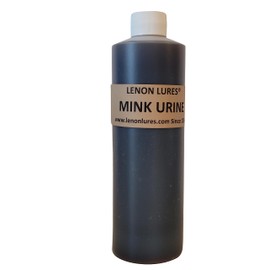 Lenon's Urine Choose from Bear, Bobcat, Coyote, Mink, Red Fox, Wolf Urine - 4 oz to Gallon Sizes - Since 1924 (Mink Urine, 8 oz)