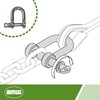 Amig - Pack of 2 Straight Shackles Model 30130 Stainless