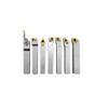 PAULIMOT 7 Piece Nickel Plated Turning Tool Set with Reversible