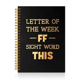 PUVOXHO Letter of The Week FF Sight Word This 160 Blank Pages Spiral Notebook, Teacher Appreciation Gifts, Teacher Pranks Gifts, Funny Gifts for Boss Leader Supervisor Teacher Mentor Counselor