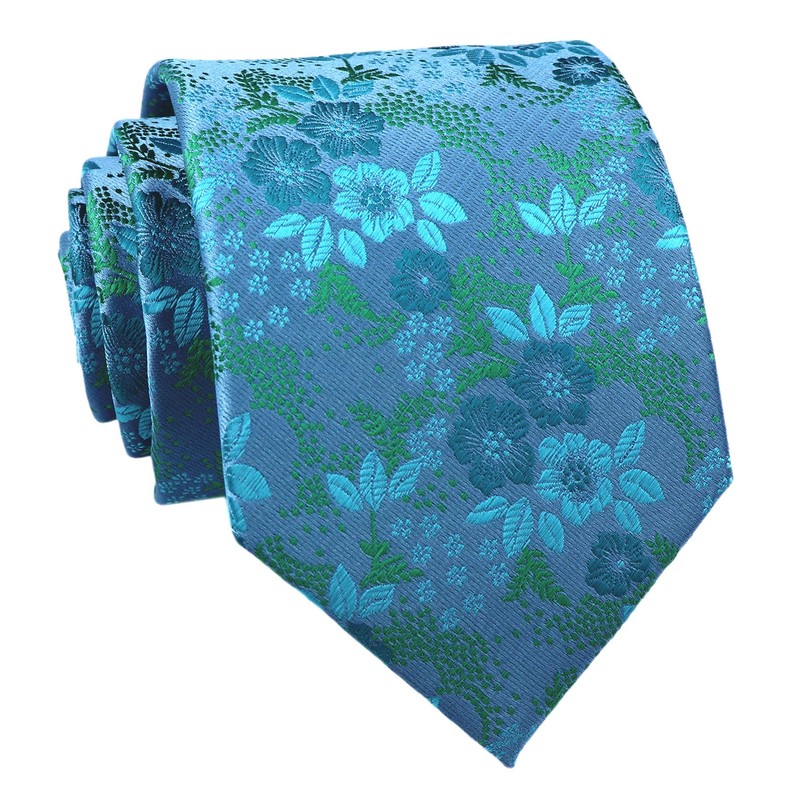 Secdtie Corbata de seda para hombre, diseño floral de lujo,