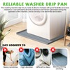 27''x27'' Washing Machine Drain Pan Silicone Mat with 0.78'' Raised