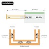 KCOLVSION 1 Pair 36 Inch 260 Lb Capacity Heavy Duty