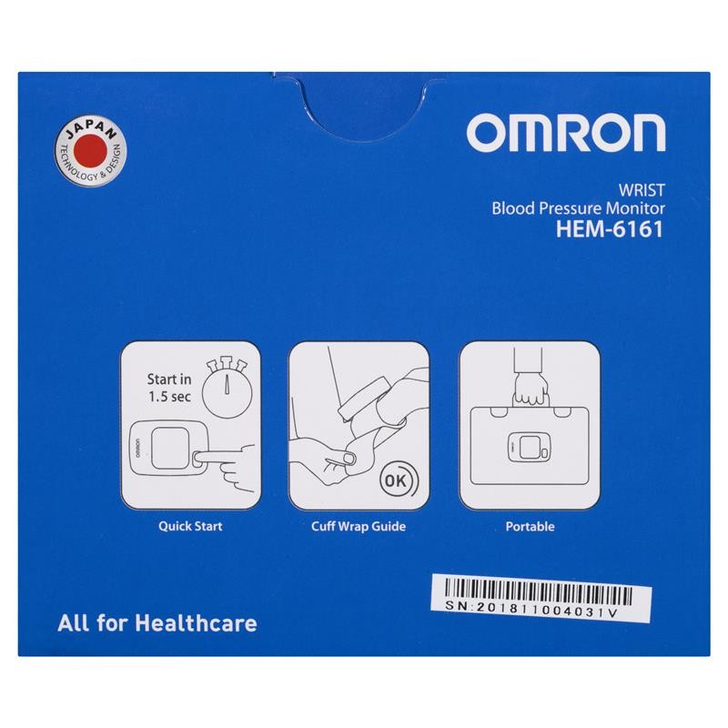 Omron HEM 6161 Wrist Blood Pressure Monitor