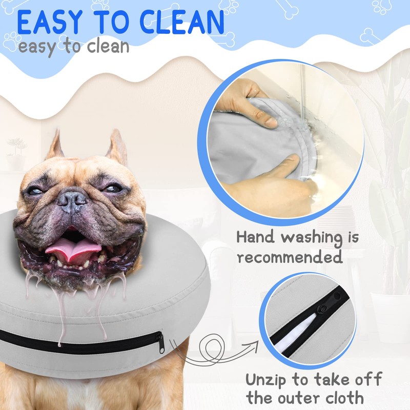 Supet Inflatable Dog Cone Collar Alternative After Surgery, Dog Neck