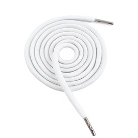 WALWAL 1 Pcs 51 Inch Replacement Drawstrings Cotton Drawstring Cord, Suitable for Sweatpants Hoodies Shorts(White, Metal Rope Head)