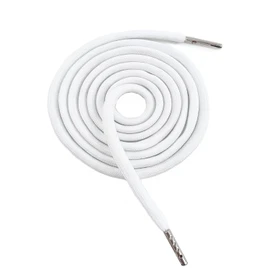 WALWAL 1 Pcs 51 Inch Replacement Drawstrings Cotton Drawstring Cord, Suitable for Sweatpants Hoodies Shorts(White, Metal Rope Head)