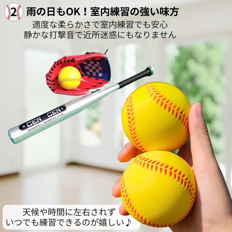 I'm so happy Baseball Ball Urethane Practice Soft Slow-pitch Rubber
