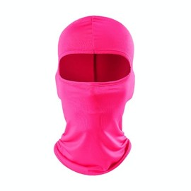 HOLIIBN Pink Women Balaclava Head Mask Windproof UV Protection Sun Hood Tactical Lightweight Motorcycle Running Riding