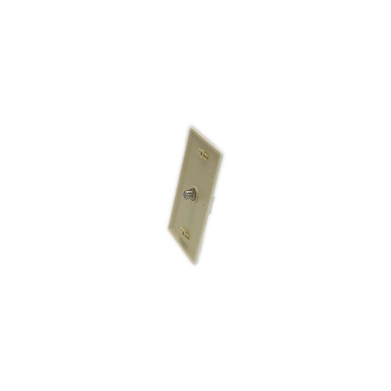 F Coupler Wall Plate Ivory