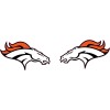 Broncos Oversized Mini Football Helmet Decals