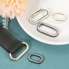 sourcing map 6 Pcs Metal Oval Ring, 1" Flat Oval