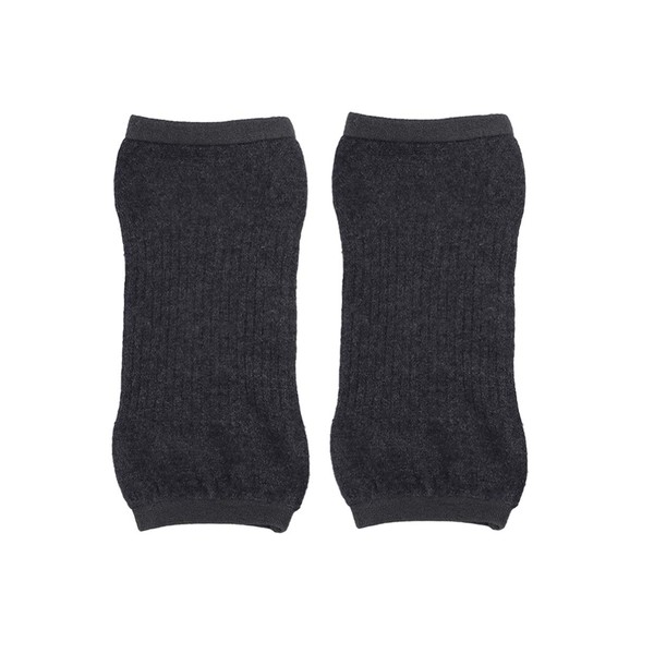 Healifty Wool Knee Brace Pad Warm Cashmere Kneepad Thermal Knee Leg Sleeve Non-Slip Kneecap Kneelet Protector for Women Men (Dark Grey)