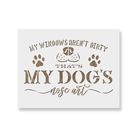 Dog Nose Art Stencil - Reusable Stencils for Painting - Create DIY Dog Nose Art Home Decor