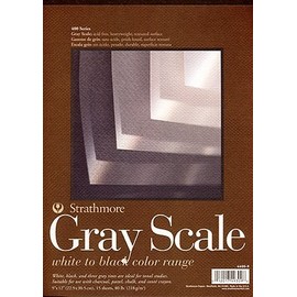 Strathmore Gray Scale Paper Pad- 12x18 Inch