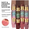 Melemando 4 Color Dual-Ended Contour Stick Concealer Stick, Multifunctional Contouring