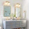 RUIYEY Bathroom Vanity Light Fixtures: 2-Lights Gold Bathroom Lighting Fixtures