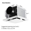 JOEAONZ Bathroom Exhaust Fan with Light 110 CFM Quiet 6500K
