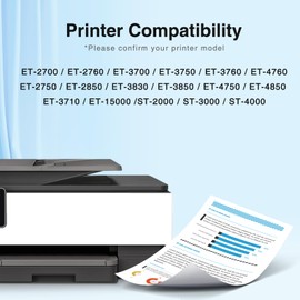 st@r ink 502 Pigment Compatible Ink Bottle Replacement for Epson 502 Black T502 for EcoTank ET-2760 ET-2750 ET-3760 ET-4760 ET-3750 ET-4750 ET-3830 ET-2850 ET-3850 ET-4850 ET-15000 Printer(2 Packs)