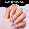 Medium Almond Nail Tips, 504Pcs Acrylic Soft Gel Fake Nails,