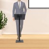 Floor Lecterns Podiums Stand, Black Podium Portable Presentation Concert Podium,