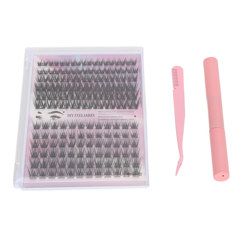 126 Clusters DIY Lash Extensions Kit D Curl Fluffy Individual