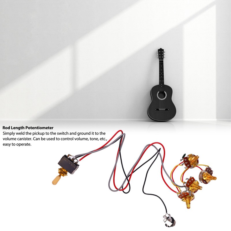 Guitar Potentiometer 18mm A500K B500K Volume Control Instrument Accessory for