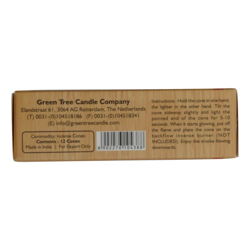 Green Tree Palo Santo Premium Backflow Incense Cones - 12