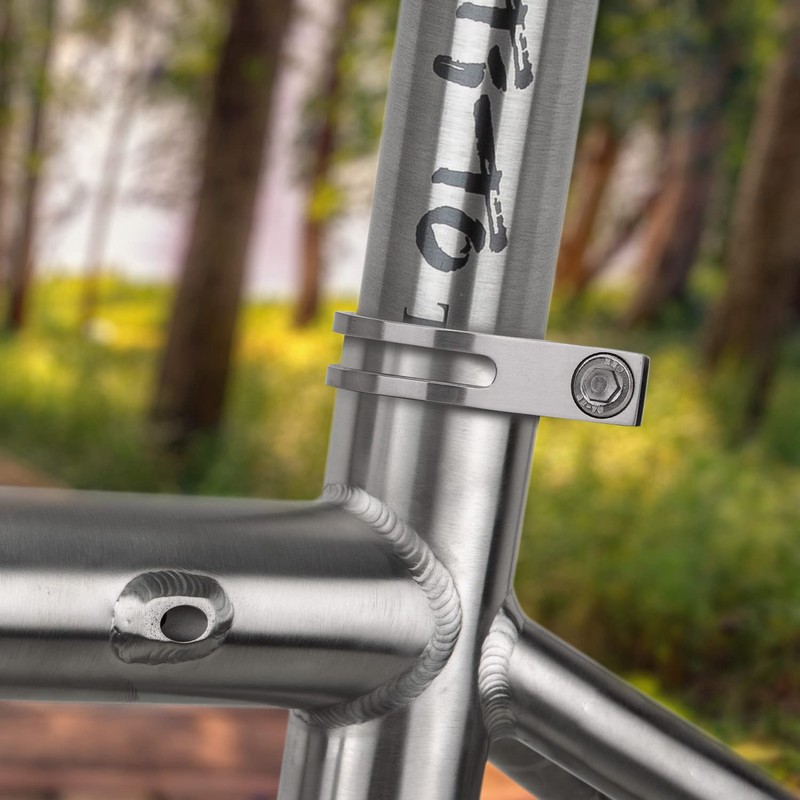 TiTo Bike Seat Post Clamp,Titanium Alloy Quick Release Clamp Tube