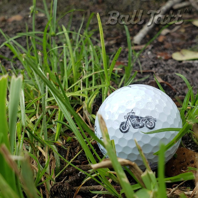 Ball Tatt - Motorcycle Golf Ball Stamp, Golf Ball Stamper,