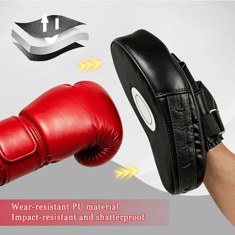 Boxing Pads Focus Mitts, Hook and Jab Punch Bag Target
