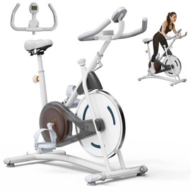 Stationary Bikes,Exercise Bikes,Adjustable Professional Exercise Bikes for Home, Efficient Workout Bike with Smartphone Mount & Digital Pulse Display