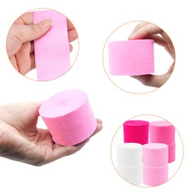 PheiLa Valentines Day Party Supplies, 4 Rolls Pink Hot Pink Light Pink White Crepe Paper Streamers for Galentines Day Girls Birthday Wedding Party Decorations, 1.77 Inch x 82 Ft/Roll, 328ft