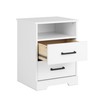 Prepac 2 Drawer Nightstand, 16.25in x 18.75in x 24.5in, Rustic