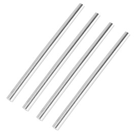 4pcs 5mm x 300mm 304 Stainless Steel Rods, Metal Solid Round Shaft Rods Lathe Bar Stock for DIY Crafts Model Car Helicopter Airplane