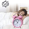 Danse Jupe 3" Twin Bell Loud Alarm Clock Round Backlight
