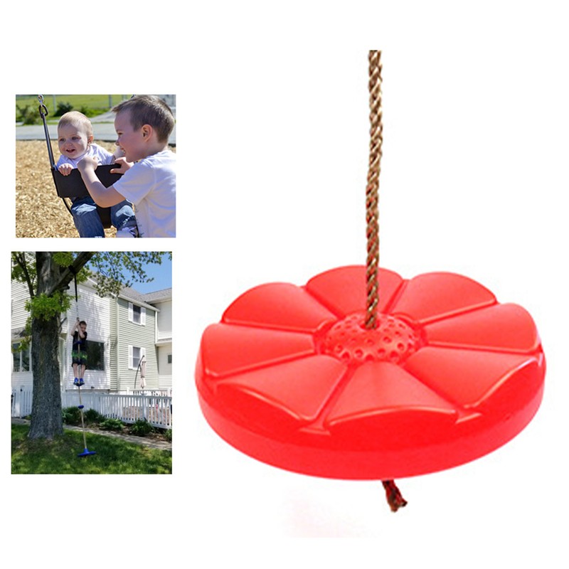 Heavy Duty Plastic Disc Tree Swing with PE Rope for