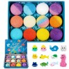 12 Pack Kids Bath Bombs with Surprise Inside Easter Basket
