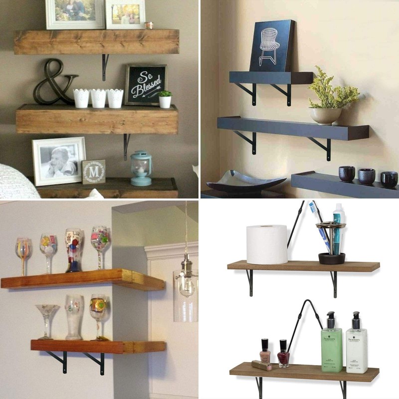 10 Pack Heavy Duty Shelf Brackets - 10 X 6