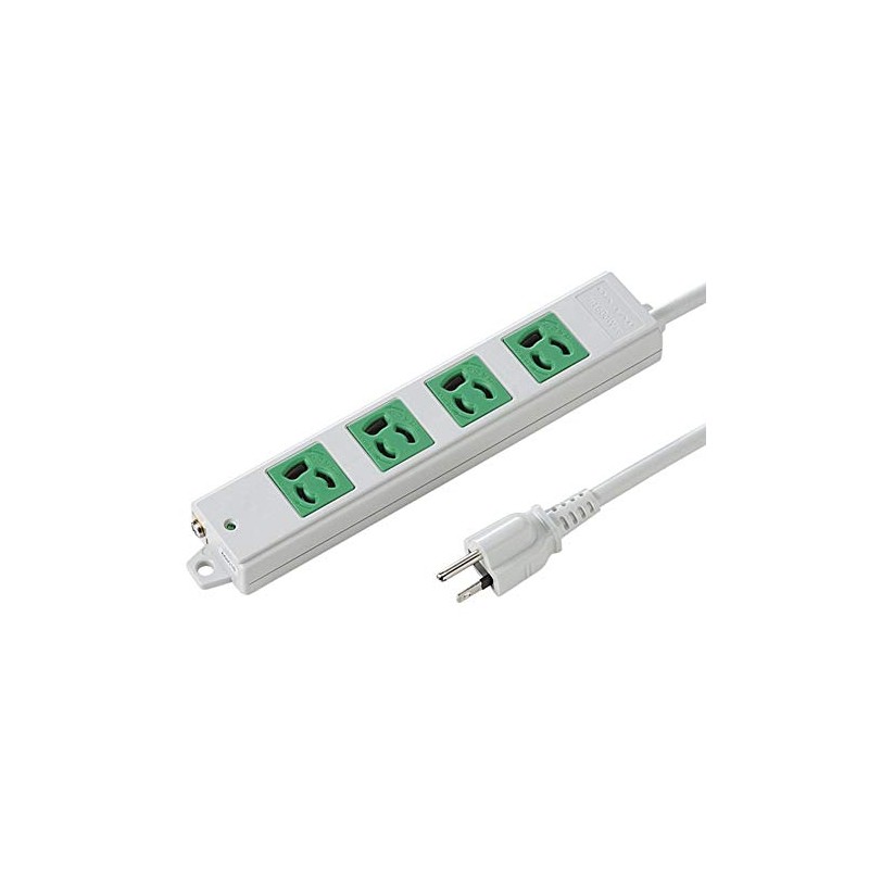 Sanwa Supply TAP-K4-3G Construction Property Tap, 3P, 4 Socks, 9.8