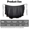 Amexo Women's Ballet Wrap Skirt Chiffon Long Ballet Skirt Black