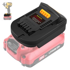YNDZ Adapter Only Fits for DeWalt 20V MAX XR Cordless Tools Compatible with Craftsman V20 New 20v Lithium Batteries -, Black